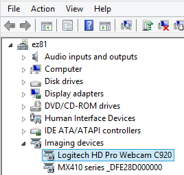 logitech c920 software windows 10
